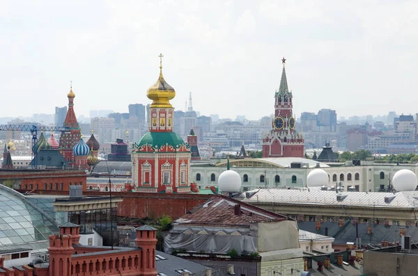 Вид Центр Москвы Смотровой Площадки Центрального Детского Магазина Лубянке Россия — стоковое фото