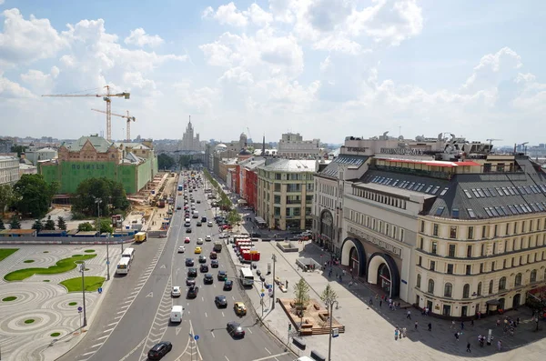 Moscou Russie Juillet 2018 Vue Place New Lubyanka Depuis Plate — Photo