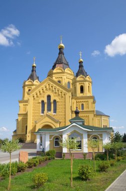 Alexander Nevsky Katedrali Nijniy Novgorod, Rusya. 1868-1881 yıl içinde inşa
