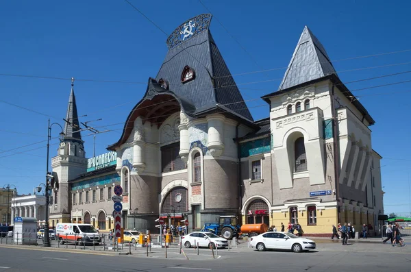 Moskou Rusland Mei 2018 Jaroslavski Spoorweg Stationsgebouw — Stockfoto