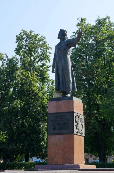 Nijni Novgorod Russie Août 2018 Monument Grand Patriote Terre Russe — Photo