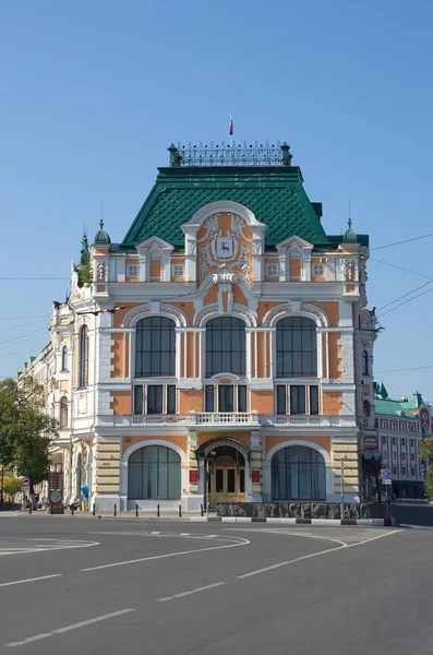 Nizhny Novgorod Rússia Agosto 2018 Edifício Cidade Duma Praça Minin — Fotografia de Stock