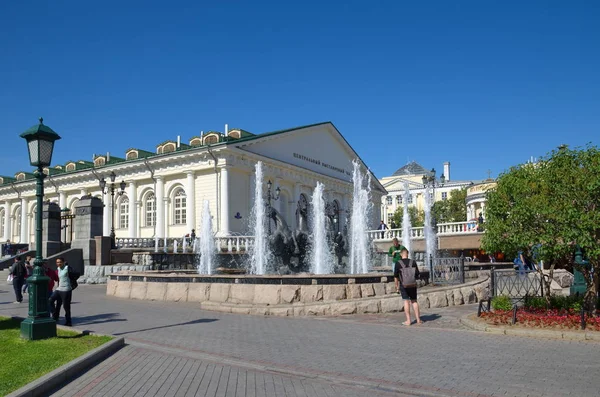 Moscou Russie Juin 2018 Vue Jardin Alexandre Sur Composition Sculpturale — Photo