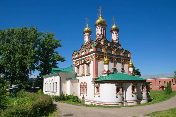 Kyrkan Nikolaus Undergörarens Bersenevka Övre Trädgårdsmästare Moskva Ryssland Byggdes 1656 — Stockfoto
