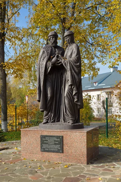 Dedenevo Περιφέρεια Μόσχας Ρωσία Οκτωβρίου 2018 Μνημείο Πρίγκιπας Άγιος Πέτρος — Φωτογραφία Αρχείου
