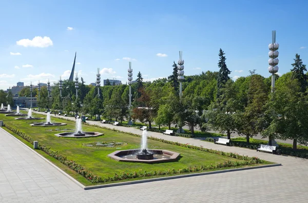 Москва Російська Федерація Серпня 2018 Роки Головна Алея Вднг Москві — стокове фото