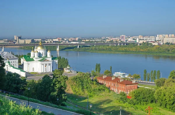 Sommar Bild Bebådelsen Klostret Och Kyrkan Metropolitan Alexy Moskvas Nizhny — Stockfoto