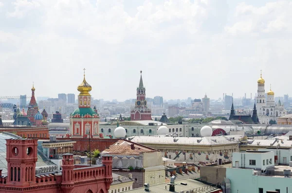 Vue Centre Ville Moscou Depuis Plate Forme Observation Magasin Central — Photo