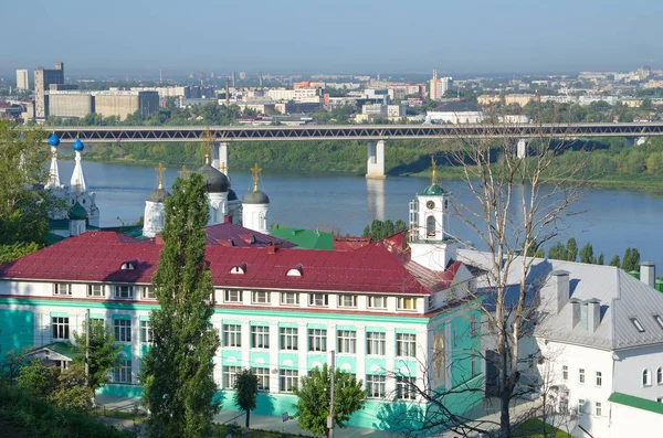 Nizhny Novgorod Rusya Ağustos 2018 Yaz Görünümü Seminer Bina Duyuru — Stok fotoğraf