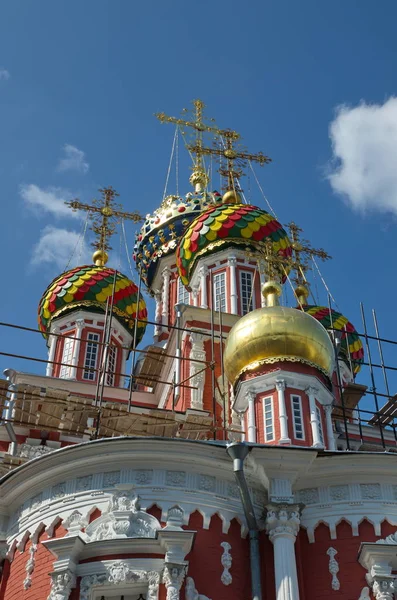 Die Kathedrale Der Seligen Jungfrau Roschdestwenskaja Oder Stroganowskaja Nischni Nowgorod — Stockfoto