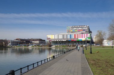 Moskova, Rusya - 24 Nisan 2018: Tv Teknik Merkezi 