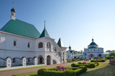 Spaso-Preobrazhensky Murom, Vladimir Bölgesi, Rusya manastırda. Fesleğen Kilisesi, Bishop Ryazan üstün evinde ve Kilise St. Cyril Belozersky