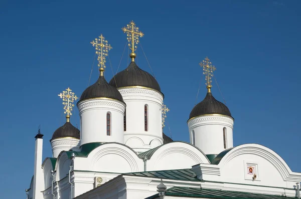 Dômes Cathédrale Transfiguration Dans Monastère Spaso Preobrazhensky Ville Murom Région — Photo