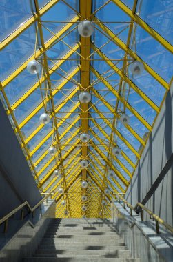 Yaya Andreyevsky (Puşkinsky) köprüsü. Moskova, Rusya Federasyonu