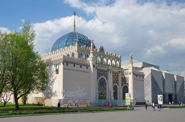 Moscou Rússia Maio 2019 Pavilhão Cazaquistão Restaurado Vdnh — Fotografia de Stock