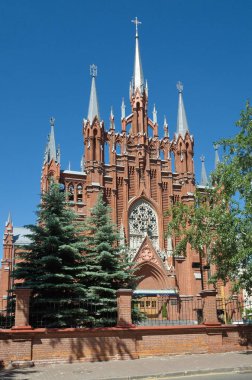 Moskova, Rusya 'da Malaya Gruzinskaya sokakta mübarek bakire Mary of Immaculate Conception Roma Katolik Katedrali