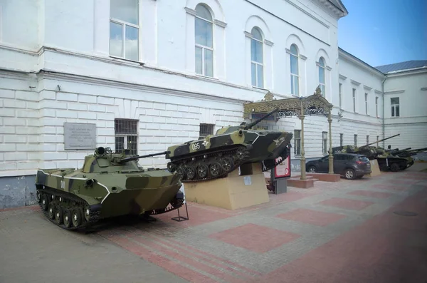 Riazań Rosja Sierpnia 2018 Czołgi Przy Wejściu Muzeum Historii Wojsk — Zdjęcie stockowe