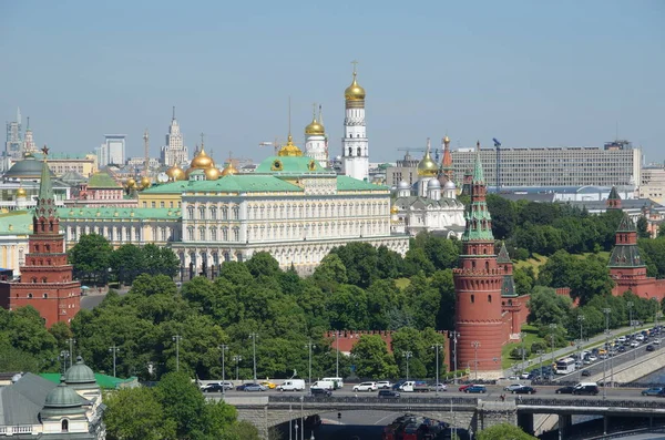 Schöne Sommersicht Auf Den Moskauer Kreml Russland — Stockfoto