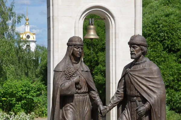 Dmitrov Région Moscou Russie Juin 2019 Monument Saint Prince Pierre — Photo