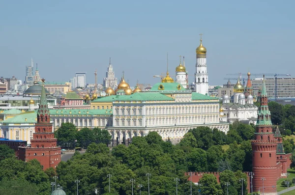 Vue Kremlin Moscou Par Une Journée Ensoleillée Été Russie — Photo