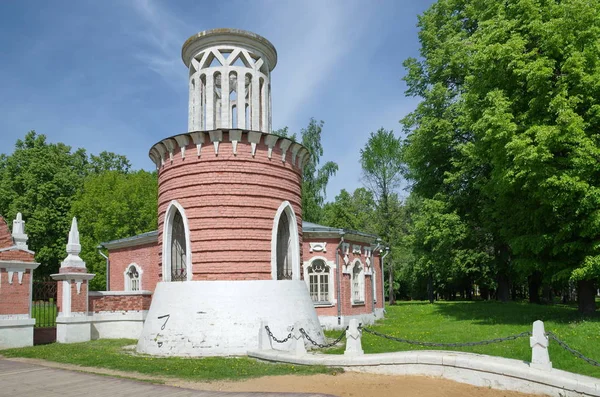 Moscow Russia May 2019 Tower Guard Entrance Gate Estate Vorontsovo — Stock Photo, Image