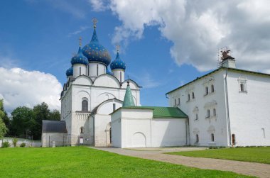 Suzdal Kremlin'deki kutsanmış bakirenin Doğuşu Katedrali. Suzdal, Vladimir bölgesi, Rusya. Rusya'nın Altın Yüzüğü