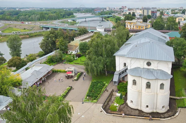 Γιαροσλάβλ Ρωσία Ιουλίου 2019 Πανοραμική Θέα Από Καμπαναριό Του Μοναστηριού — Φωτογραφία Αρχείου