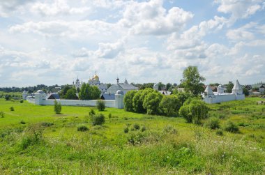 Pokrovsky manastırının yaz manzarası. Suzdal, Vladimir region, Rusya Federasyonu