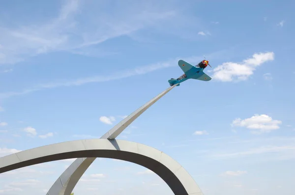 Tula Rússia Setembro 2019 Memorial Defensores Céu Pátria Entrada Cidade — Fotografia de Stock