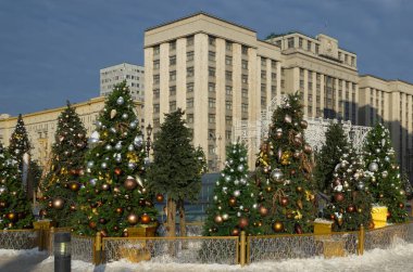 Moskova, Rusya - 9 Ocak 2019: Festival 