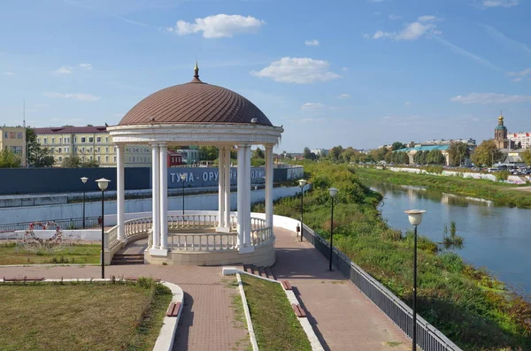 Tula Ryssland September 2019 Rotunda Stranden Floden Upa Solig Dag — Stockfoto