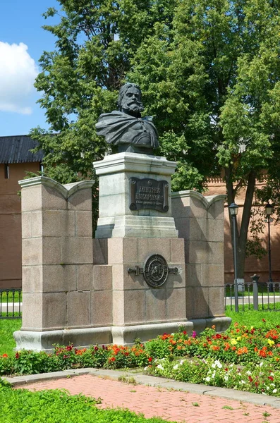 Suzdal Russia July 2019 Monument Dmitry Pozharsky Square Spaso Evfimiev — Stock Photo, Image