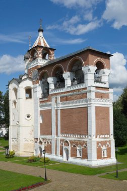 Spaso-Evfimiev manastırındaki çan kulesi. Suzdal şehri. Rusya 'nın Altın Yüzüğü