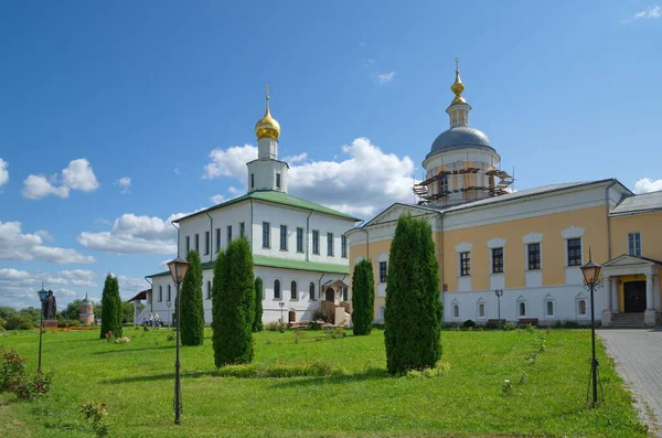 Kolomna Russia August 2018 Bogoyavlensky Staro Golutvin Monastery Epiphany主教座堂和Radonezh的St Sergius教堂 — 图库照片