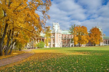 Moskova, Rusya - 12 Ekim 2018: Devlet tarihi ve mimari müze rezervi 