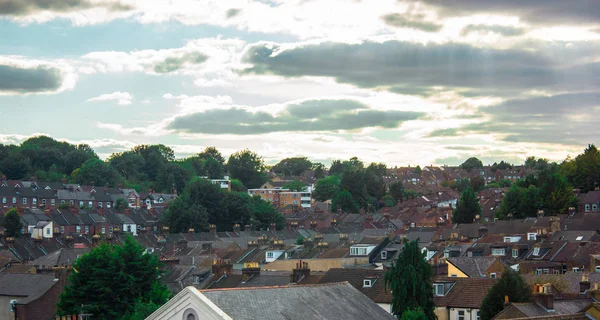 Uitzicht Van Stad Van Londen Luton Vanaf Het Dak — Stockfoto