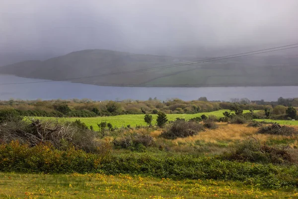 Deniz Yan Bay Rlanda Sisin Içinde Görünüm — Stok fotoğraf