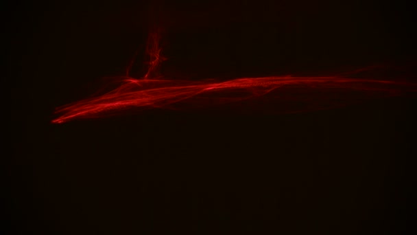 Czerwone smugi światła abstrakcyjna animacja tła. Płynna pętla — Wideo stockowe