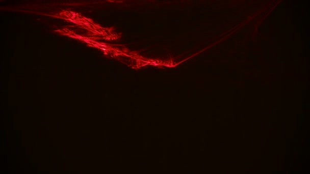 Czerwone smugi światła abstrakcyjna animacja tła. Płynna pętla — Wideo stockowe