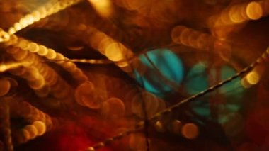 Bokeh arka plan soyut bulanık Noel ışıkları