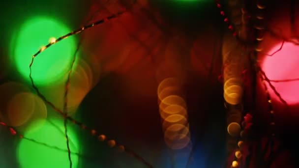 Abstracte wazig kerst achtergrond — Stockvideo