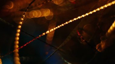 Bokeh arka plan soyut bulanık Noel ışıkları