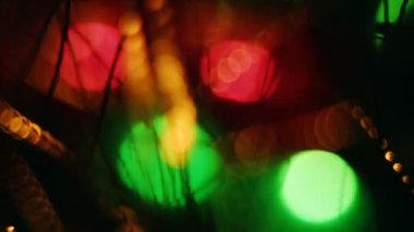 Bokeh arka plan soyut bulanık Noel ışıkları