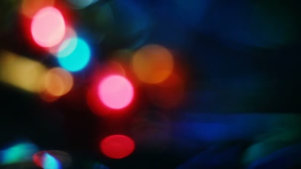 abstrait brouillé lumières de Noël fond Bokeh 