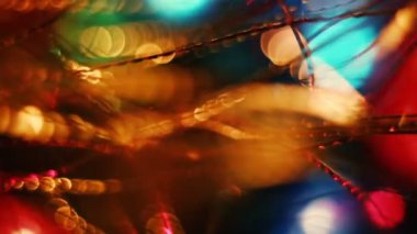 Bokeh arka plan soyut bulanık Noel ışıkları