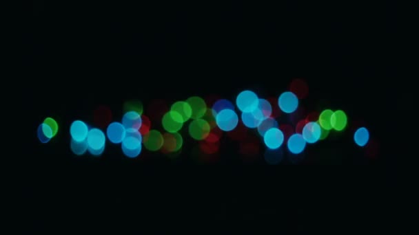 Streszczenie niewyraźne Christmas Lights tło Bokeh — Wideo stockowe