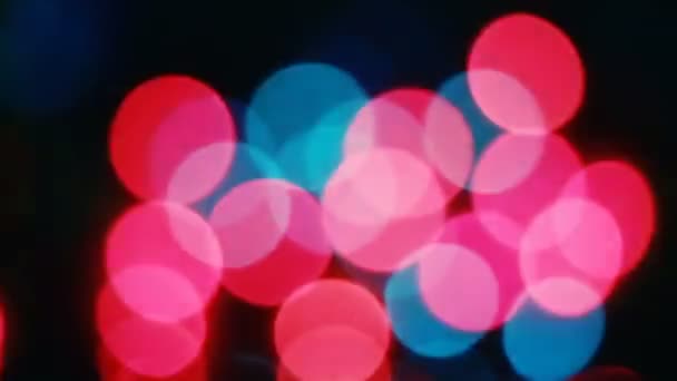 Astratto Luci di Natale offuscate sfondo Bokeh — Video Stock