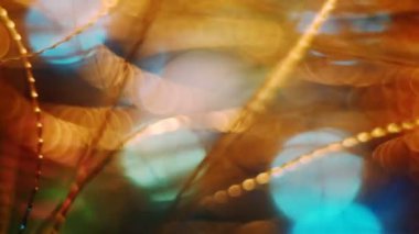 Bokeh arka plan soyut bulanık Noel ışıkları