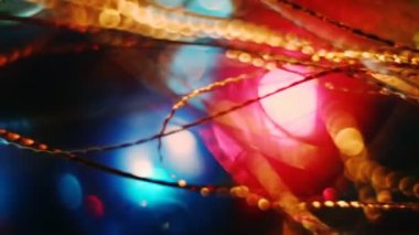 Bokeh arka plan soyut bulanık Noel ışıkları