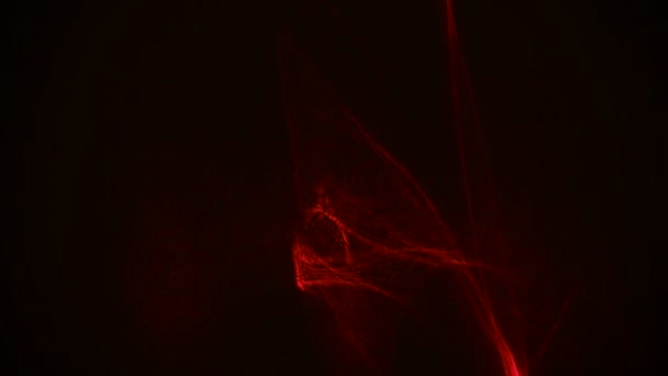 红色条纹光抽象动画背景。无缝循环 — 图库视频影像